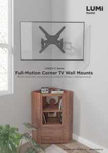 LPA63-C Series-Full-Motion Corner TV Wall Mount