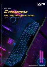 BLD01 Series-CyberArena RGB Lighting Gaming Desks