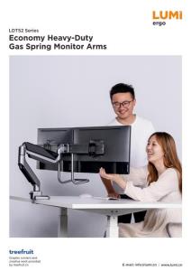 LDT52 Series-Economy Heavy-Duty Gas Spring Monitor Arms