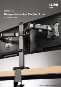 LDT55 Series-Deluxe Mechanical Monitor Arms