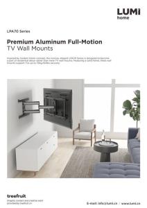 LPA70 Series-Premium Aluminum Full-Motion TV Wall Mounts