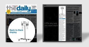 Back-to-Back Display TV Cart Pre-Launched in ISE Daily 2014