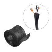 Flexible Cable Wrap Sleeve with Hook and Loop Fastener (85mm/3.3" Width )