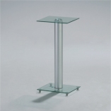 23” Metal & Glass Bookshelf speaker stands