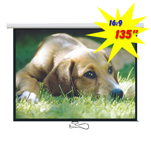 Standard Auto-lock Manual Projection Screen-135’’ /16:9 PSBA135 For education, commercial presentations or residential home cinema from china(chinese)