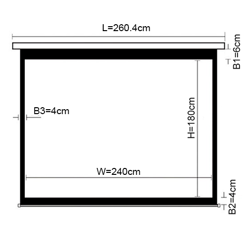 Premium/Deluxe Auto-lock Manual Projection Screen-120’’ /4:3 PSBC120D For education, commercial presentations or residential home cinema from china(chinese)