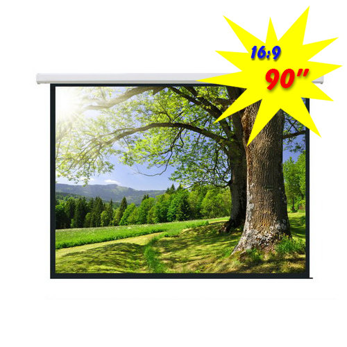 Premium/Deluxe Electric Projection Screen-90’’ /16:9 PSAA90D For education, commercial presentations or residential home cinema from china(chinese)
