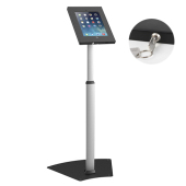 Anti-Theft Height Adjustable Tablet Kiosk Floor Stand for 9.7" iPad/iPad Air