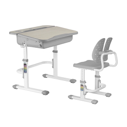 Lift Lid Height Adjustable Desk and Split-Backrest Chair Set