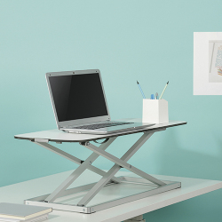 Ultra-Slim Sit-Stand Desk Converter for Laptop (Lockable Gas Spring Mechanism)