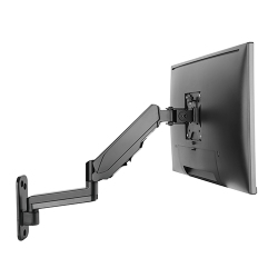 Single Screen Wall-Mounted Gas Spring Monitor Arm