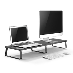 Particle Board Desktop Monitor Stand for Dual Screens