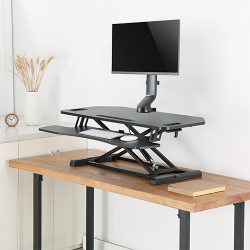 Single Screen Sit-Stand Workstation Compatible Monitor Arm