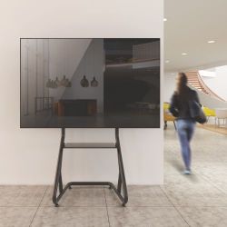 Heavy-Duty Streamlined Landscape TV Stand