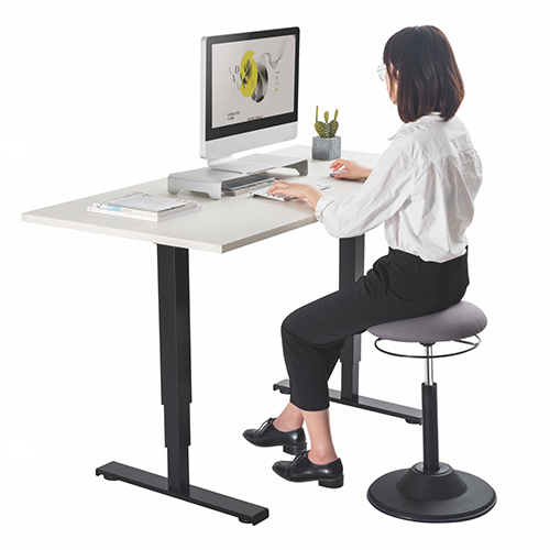 Sit Stand Perch Stool Seat Dynamic Standing Desk Chair Height Adjustable Office 