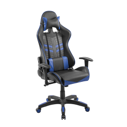 PU Leather Gaming Chair with Headrest and Lumbar Support 