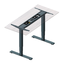 Dual Motor Electric Sit-Stand Desk with Square Column (Reversed)