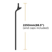 Weight-Balanced Pole for Video Wall Ceiling Mount (2250mm)