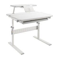 Height Adjustable Children Desk with Bookshelf (800x660mm/31.5"x26")