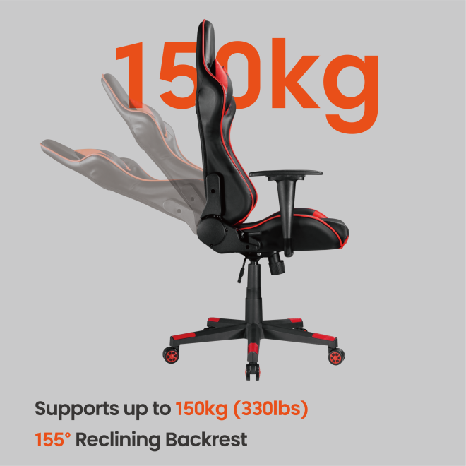 PU Leather Gaming Chairs with Headrest and Lumbar Support CH06-12 Design for gaming/relaxing/napping from china(chinese)