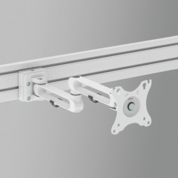Single Screen Aluminum Monitor Arm for Slat Wall