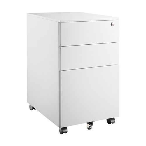 3 Drawer Wheeled Mobile File Cabinet, White Desk With File Cabinet Drawers In Nepali