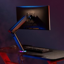 Single Monitor Spring-Assisted Pro Gaming Monitor Arm with USB