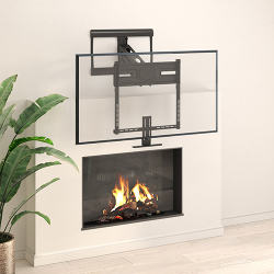 Spring Assisted Fireplace Mantel TV Mount