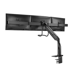 Triple Monitors Select Gas Spring Aluminum Monitor Arm with USB