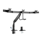 Triple Monitors Select Gas Spring Aluminum Monitor Arm with USB
