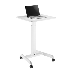Height Adjustable Mobile Workstation with Foot Pedal