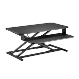 Gas Spring Sit-Stand Desk Converter with Compact Keyboard Tray (800mm Length)