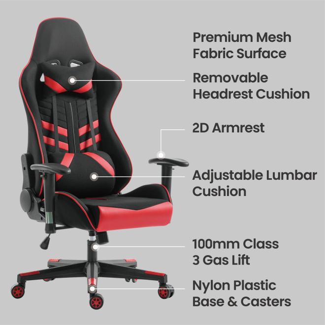 Gaming Chair with Headrest and Lumbar Support CH06-13 An Ideal Seat of Choice for Working, Studying and Gaming from china(chinese)