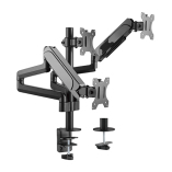 Triple Monitors Pole-Mounted Gas Spring Monitor Arm
