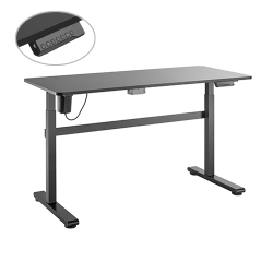 Complete Single Motor Sit-Stand Desk with Desktop(55.1"x23.6" )