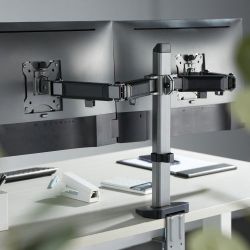 Deluxe Dual-Monitor Articulating Monitor Arms