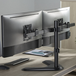 Pole Mount Dual-Screen Monitor Stand