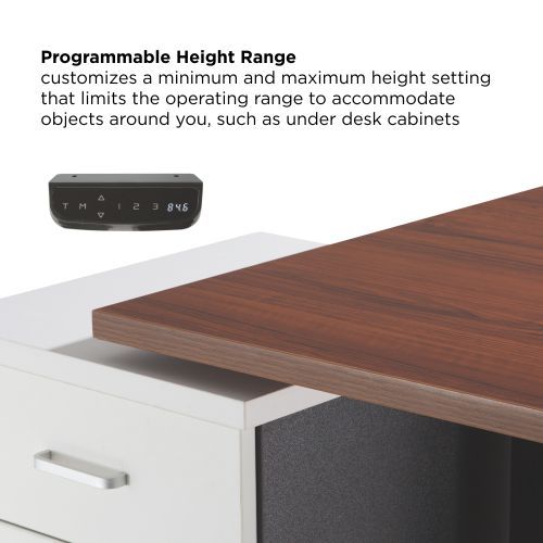 High-Speed Electric Dual Motor Sit-Stand Desk (Reversed, Rectangular Column) M06-23R-H Fast and Stable from china(chinese)