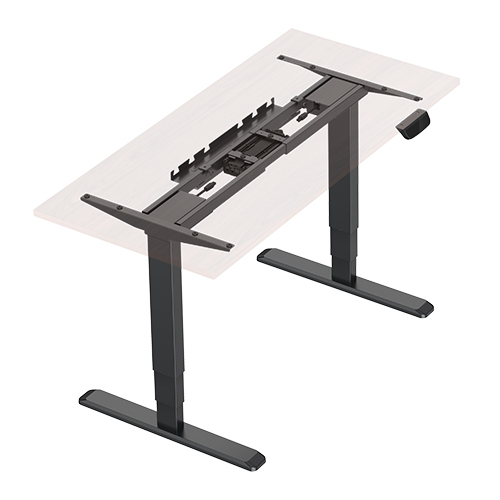 High-Speed Electric Dual Motor Sit-Stand Desk (Reversed, Rectangular Column) M06-23R-H Fast and Stable from china(chinese)