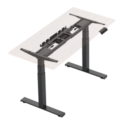 High-Speed Electric Dual Motor Sit-Stand Desk (Standard, Square Column)