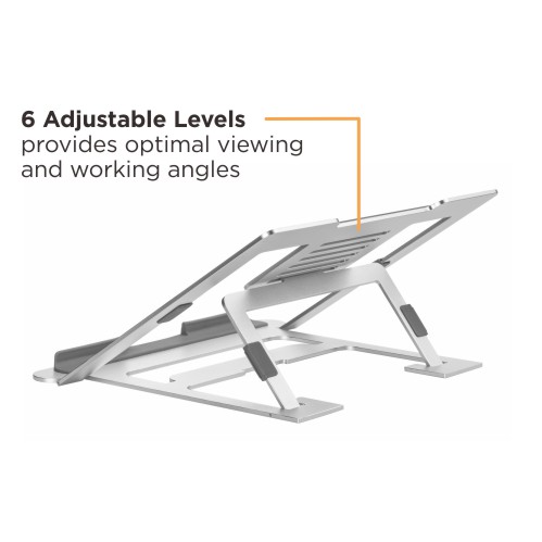 Foldable 6-Level Adjustable Laptop Riser LPS03-5U For Most 11”-17” laptops, tablets, and eReaders from china(chinese)