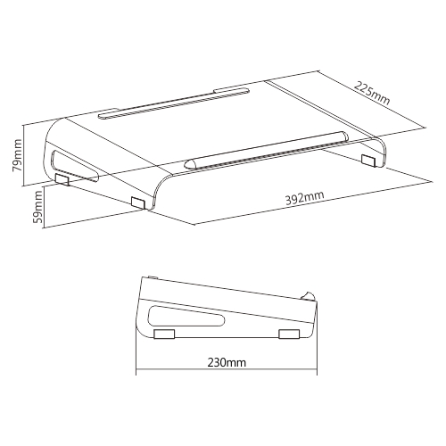 Sturdy Laptop Stand LPS03-10 For Most 11”-17” laptops, tablets, and eReaders from china(chinese)