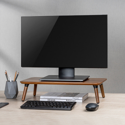 Wooden Monitor/Laptop Risers With Angled Feet（500x240x120mm）