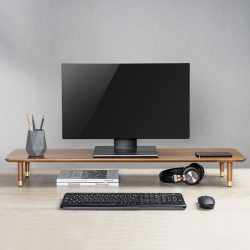 Wooden Monitor/Laptop Risers with Straight Feet（1000x240x120mm）