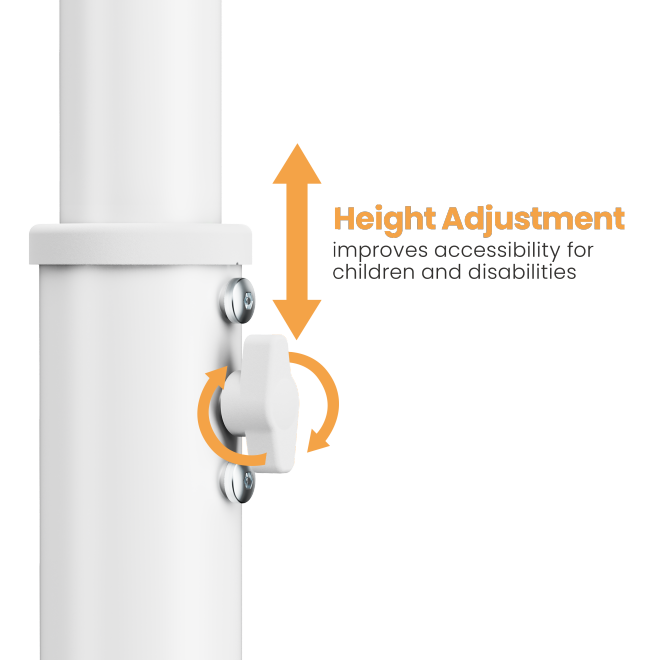 Height Adjustable Universal Anti-Theft Tablet Floor Stand  PAD33-01 Secure and flexible for public use from china(chinese)