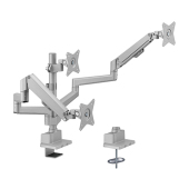 Triple Monitor Pole-Mounted Thin Gas Spring Monitor Arm