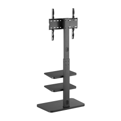 TV Floor Stand with Double Shelves 