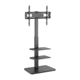TV Floor Stand with Double Shelves