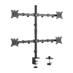 Quad-Monitor Steel Articulating Monitor Mount