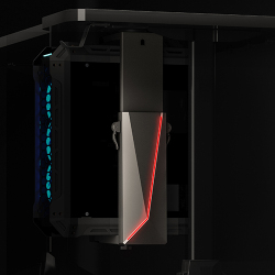 Deluxe Gaming CPU Holder with RGB Lighting and Sliding Track 